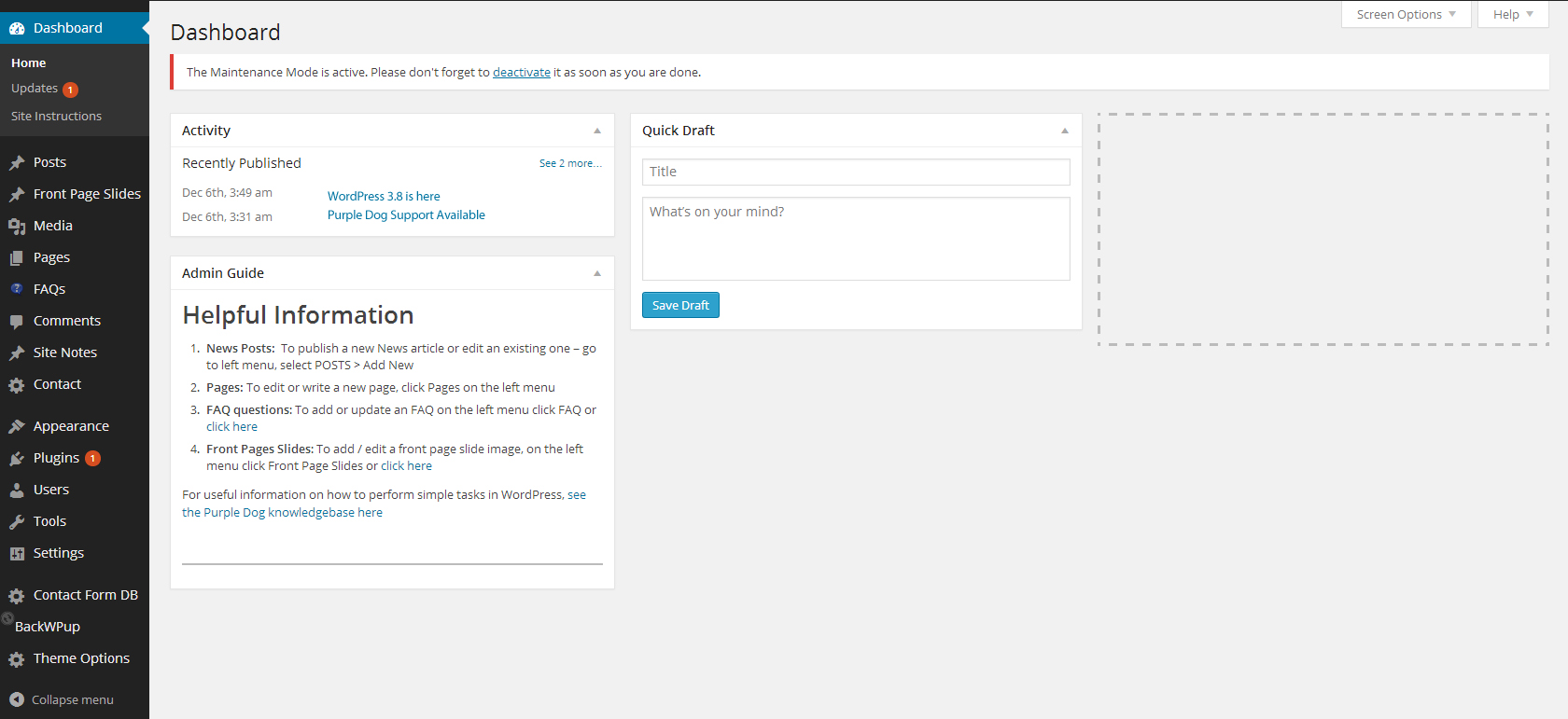 WordPress 3.8 has arrived!