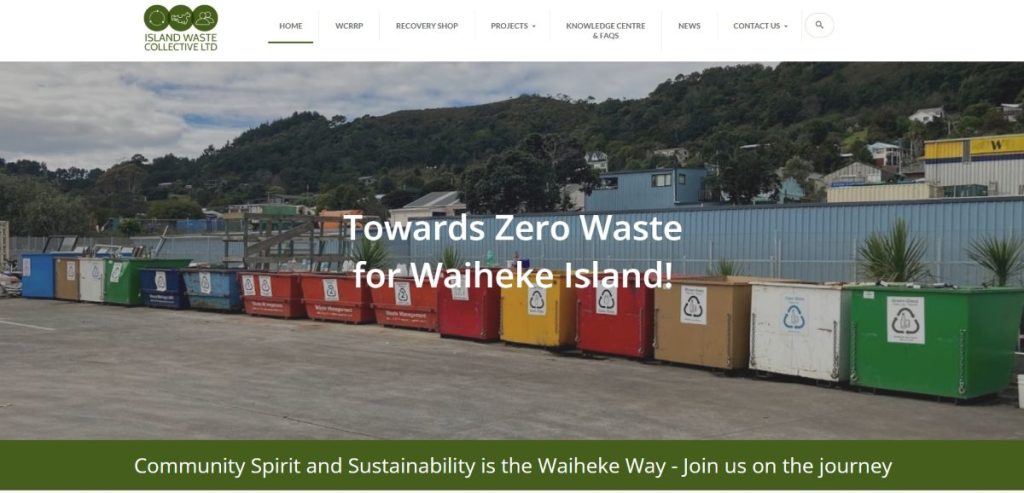 waste management website design