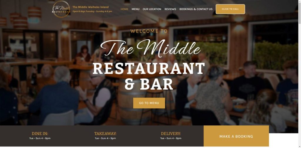 WP restaurant website design