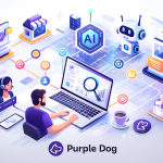 Purple dog and AI